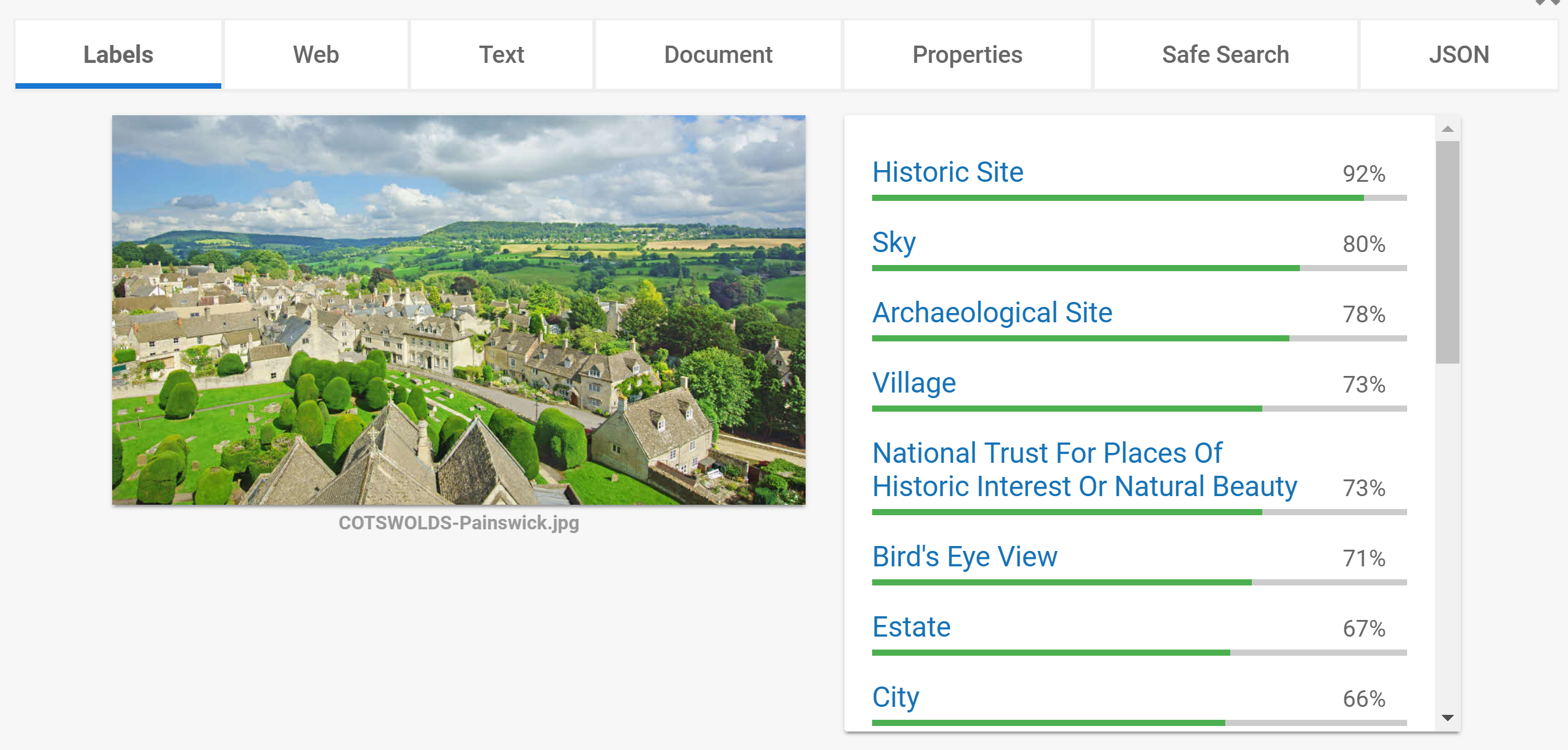 'Google Vision on the Cotswolds'